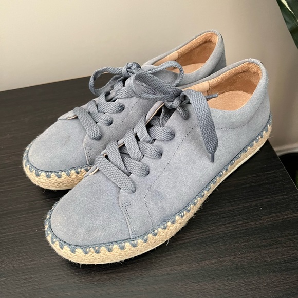 Blue Suede Sneakers - Picture 2 of 3